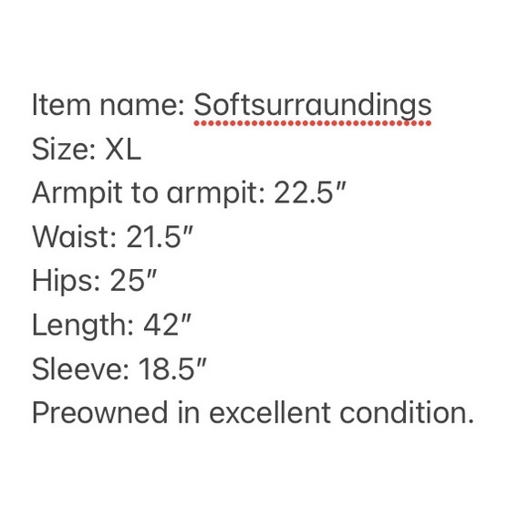 Soft Surroundings Danielle Button Shirt Dress Olive Green XL  Pockets Stretch - Picture 4 of 16